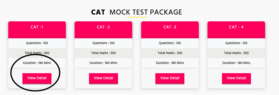 Choose the mock test